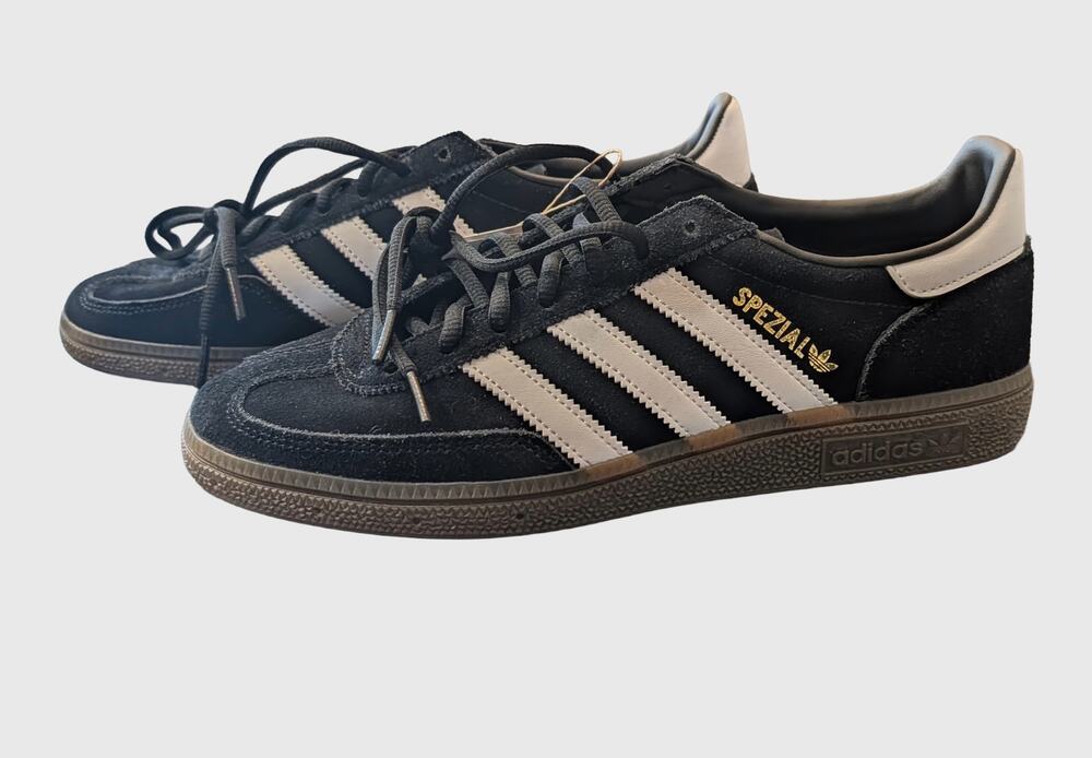 Adidas Handball Spezial Black White Suede Sneakers Men's 8.5 NWT
